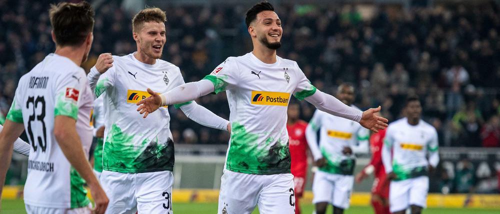 Mann des Tages. Ramy Bensebaini trifft zum 2:1 in der Nachspielzeit.