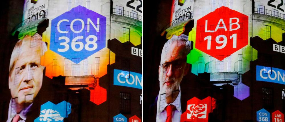 Die konservativen Tories des britischen Premierministers Boris Johnson haben die Parlamentswahl am Donnerstag laut Nachwahlbefragungen mit deutlicher Mehrheit gewonnen.