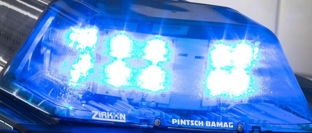 Blaulicht der Polizei. (Symbolbild)