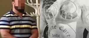 Was Clemens K. an rechten Tattoos unterm T-Shirt trug und auch zeigte.