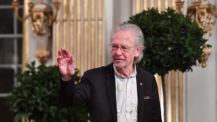 Peter Handke am Samstag nach seiner Nobelpreisrede