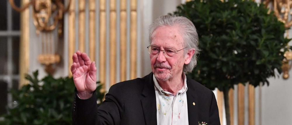Peter Handke am Samstag nach seiner Nobelpreisrede