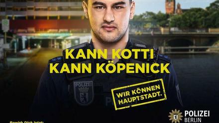 Der Polizeibeamte A. wirbt mit seinem Gesicht für die Behörde. Jetzt wurde er im Einsatz verletzt.