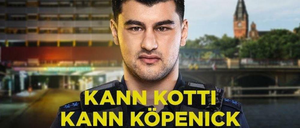 Der Polizeibeamte A. wirbt mit seinem Gesicht für die Behörde. Jetzt wurde er im Einsatz verletzt.