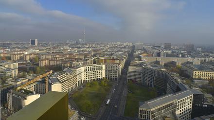 Der Leipziger Platz von oben.