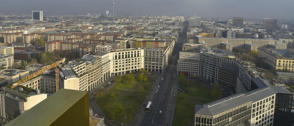 Der Leipziger Platz von oben.
