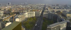 Der Leipziger Platz von oben.