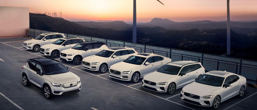 Volvos Elektroflotte soll kräftig wachsen: 2025 soll jeder zweite verkaufte Volvo vollelektrisch sein. 