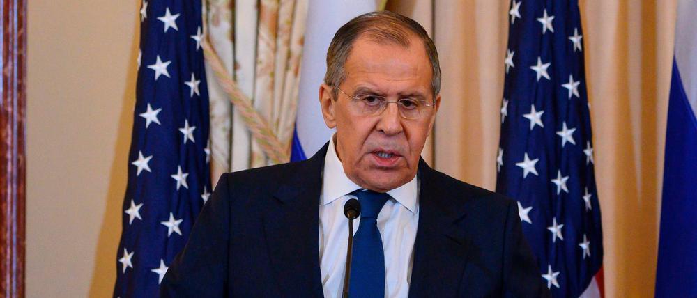 Der russische Außenminister Sergej Lawrow im Weißen Haus
