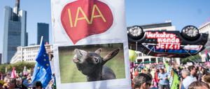 Auf der diesjährigen IAA im September in Frankfurt am Main gab es Proteste gegen die Branche.