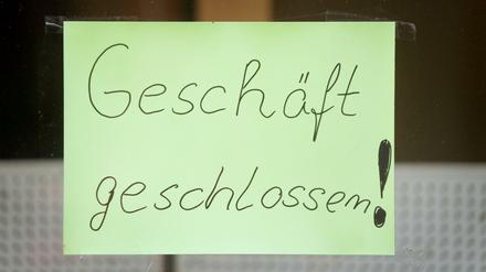 Leider pleite. In Berlin ist die Quote der Firmen, die Insolvenz anmelden müssen, am höchsten.