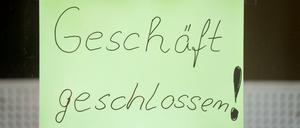 Leider pleite. In Berlin ist die Quote der Firmen, die Insolvenz anmelden müssen, am höchsten.