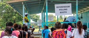 Schlangestehen für die Abstimmung: Bougainville will unabhängig werden.