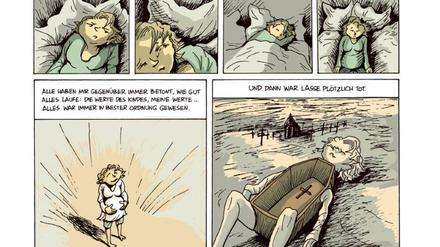 Eine Seite aus „Das Licht, das Schatten leert“.