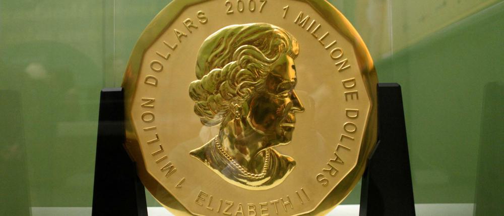 Die 100 Kilogramm schwere Goldmünze "Big Maple Leaf" wurde 2017 aus dem Berliner Bode-Museum gestohlen.