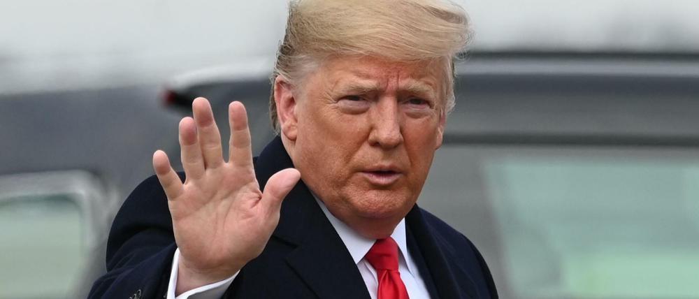 US-Präsident Donald Trump Mitte Dezember im US-Bundesstaat Maryland.