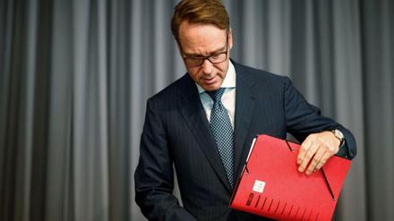 Jens Weidmann, Präsident der Bundesbank, kurz vor einer Rede im August 2018.