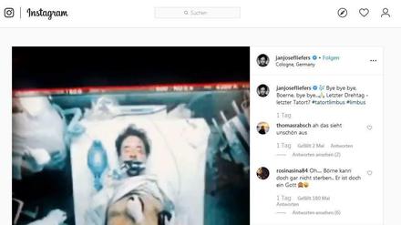 Dieses Instagram-Video hat die Fans des "Tatort" aus Münster verschreckt. Es zeigt Karl-Friedrich Boerne, wie er mit einem Defibrillator behandelt wird.