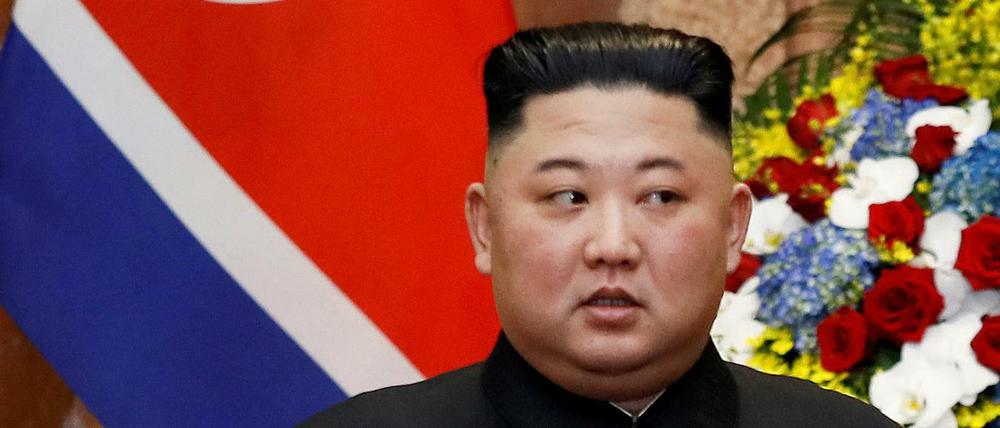 Der Nordkoreanische Machthaber Kim Jong Un im Präsidentenpalast in Hanoi in Vietnam am 1. März 2019.
