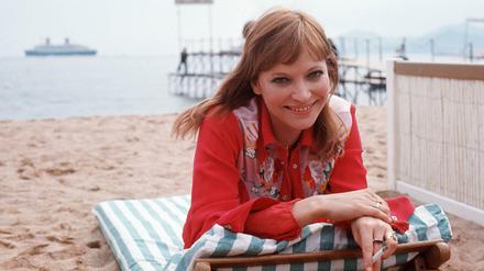 Anna Karina, 1973 während der Filmfestspiele in Cannes.