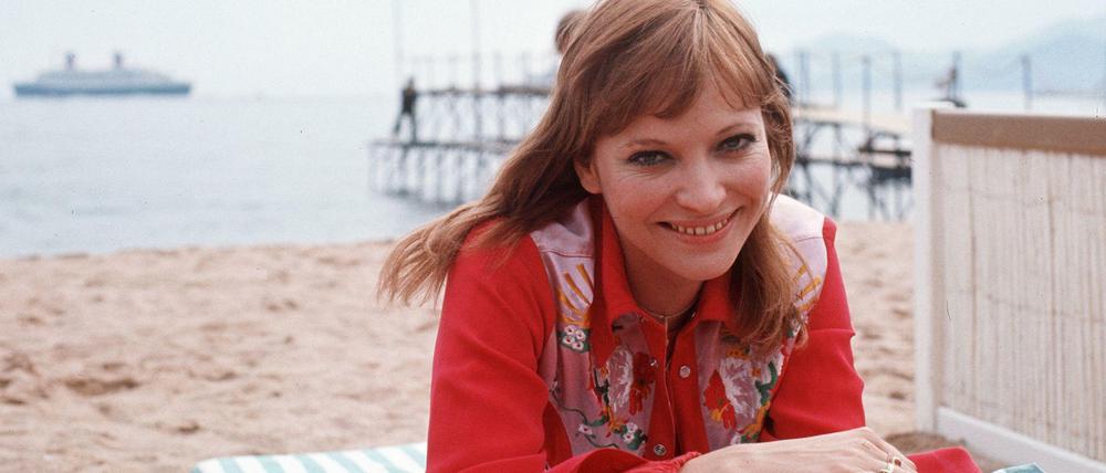 Anna Karina, 1973 während der Filmfestspiele in Cannes.