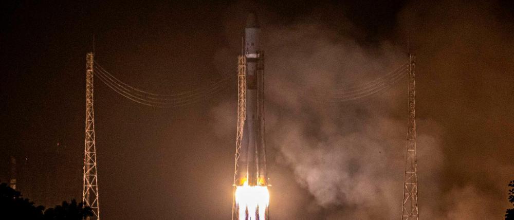 Die Rakete startete am Mittwoch in Französisch-Guyana im Norden Südamerikas.