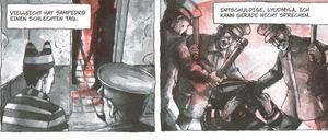 Alltägliche Gewalt: Eine Seite aus "Simón Radowitzky - Vom Schtetl zum Freiheitskämpfer".