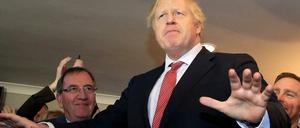 Der britische Premier Boris Johnson in Sedgefield.