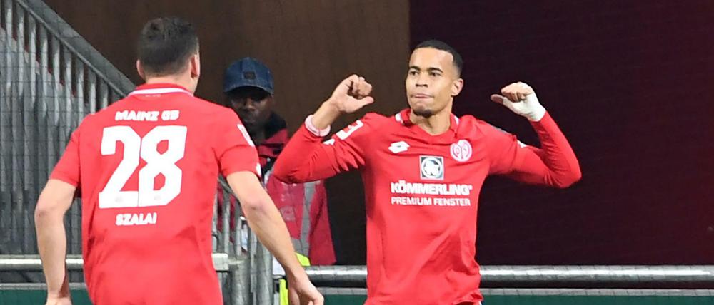Der Schrecken der Bremer. Robin Quaison traf beim Sieg der Mainzer gleich dreimal in der ersten Halbzeit.