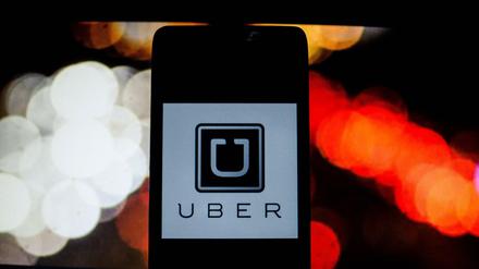 Das Logo des App-Dienstes Uber.