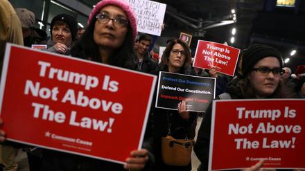 Demonstration für eine Amtsenthebung Donald Trumps