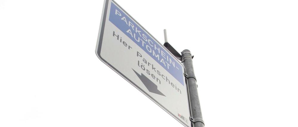 Parkscheinautomat in Berlin-Mitte.