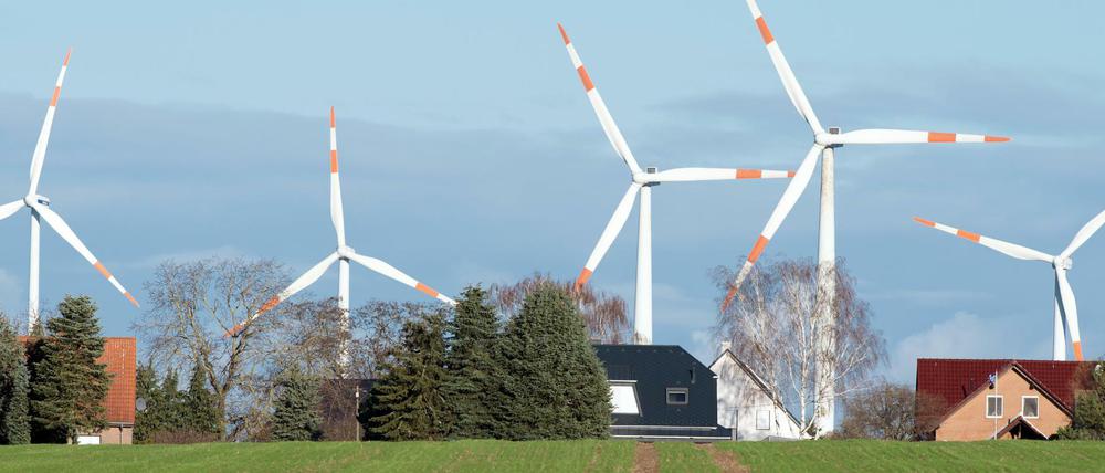 Windräder in Brandenburg.