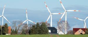 Windräder in Brandenburg.
