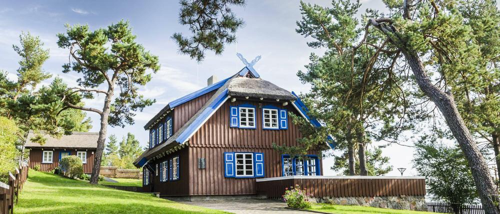 Thomas Manns Haus auf der Kurischen Nehrung, Irina Veisaite hat sich dafür engagiert, hier ein Kulturzentrum zu etablieren. 