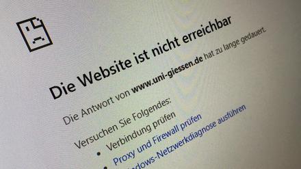 Seit dem zweiten Adventssonntag ist die Universität Gießen komplett offline.
