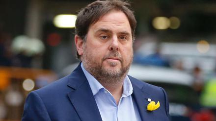 Der Separatistenführer Oriol Junqueras ist inhaftiert.