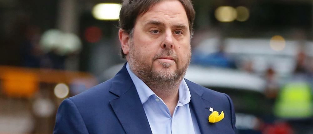 Der Separatistenführer Oriol Junqueras ist inhaftiert.
