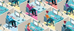 In einigen Unternehmen sollen sich Mitarbeiter mittlerweile gegenseitig bewerten.