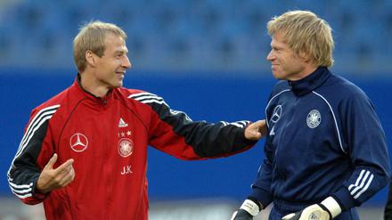 Ex-Bundestrainer Jürgen Klinsmann und Oliver Kahn.