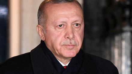 Der türkische Präsident Erdogan Anfang Dezember in London.