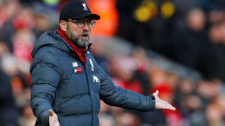 Not amused. Jürgen Klopp hält nicht viel vom Boxing Day in der Premier League.