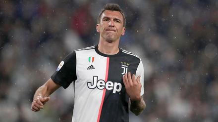 Mehr Schwarz als Weiß. Mario Mandzukic ist bei Juve nicht mehr gefragt.
