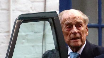 Prince Philip beim Verlassen des Krankenhauses in London