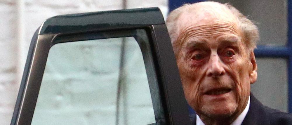 Prince Philip beim Verlassen des Krankenhauses in London