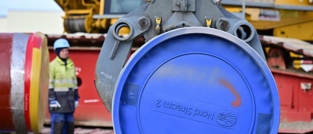 Baustelle für die Ostseepipeline Nord Stream 2