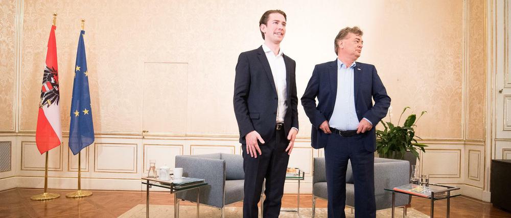 Sebastian Kurz und Werner Kogler treffen im Oktober zu ersten Sondierungsgesprächen zusammen.