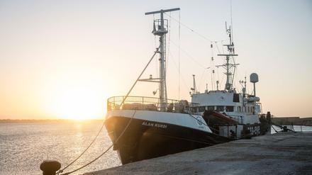 Das Rettungsschiff „Alan Kurdi“. Am Donnerstag rettete die Besatzung vor der libyschen Küste 32 Menschen von einem Boot.