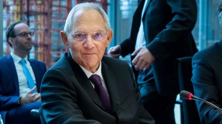 Der Bundestagspräsident Wolfgang Schäuble (CDU).