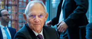Der Bundestagspräsident Wolfgang Schäuble (CDU).